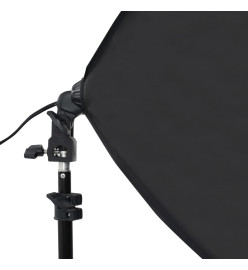 Kit de studio photo avec boîte à lumière et toiles de fond