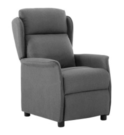 Fauteuil inclinable électrique Gris clair Tissu