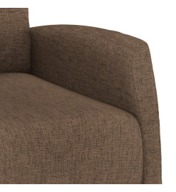 Fauteuil inclinable électrique Marron Tissu