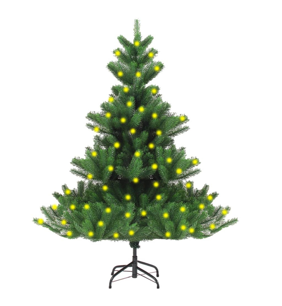 Sapin de Noël artificiel Nordmann pré-éclairé vert 150 cm