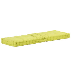 Coussins de plancher de palette 2 pcs Coton Vert