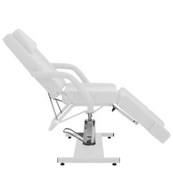 Chaise de traitement de beauté Similicuir Blanc 180x62x78 cm