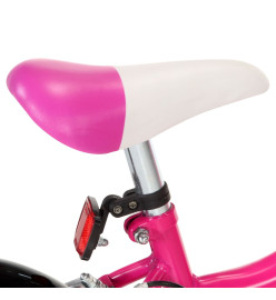 Vélo pour enfants 14 pouces Noir et rose