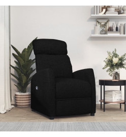 Fauteuil inclinable électrique Noir Tissu