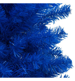 Arbre de Noël artificiel pré-éclairé et boules bleu 240 cm PVC