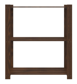 Support de rangement à 3 niveaux marron 80x38x90 cm bois de pin