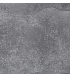 FMD Table basse avec roulettes Gris béton et blanc
