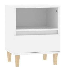 Table de chevet Blanc 40x35x50 cm