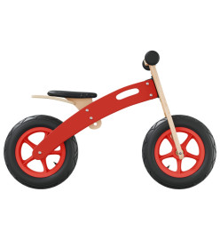 Vélo d'équilibre pour enfants avec pneus pneumatiques rouge