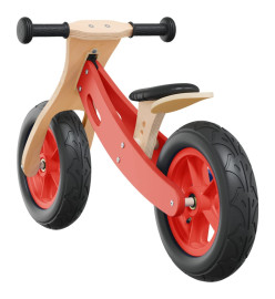 Vélo d'équilibre pour enfants avec pneus pneumatiques rouge