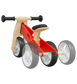 Vélo d'équilibre pour enfants 2-in-1 rouge