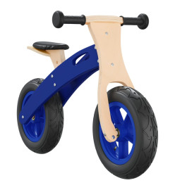 Vélo d'équilibre pour enfants avec pneus pneumatiques bleu