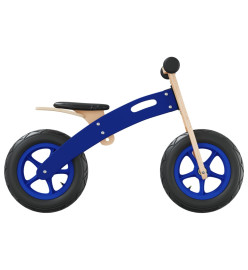 Vélo d'équilibre pour enfants avec pneus pneumatiques bleu