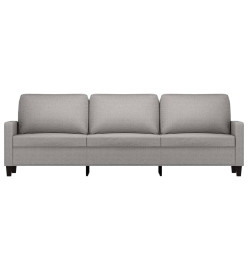 Canapé à 3 places Gris clair 210 cm Tissu