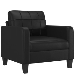 Fauteuil Noir 60 cm Similicuir