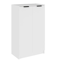 Armoire à chaussures Blanc 59x35x100 cm Bois d'ingénierie