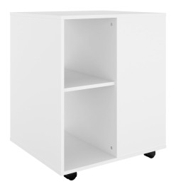 Armoire à roulettes Blanc 60x53x72 cm Aggloméré