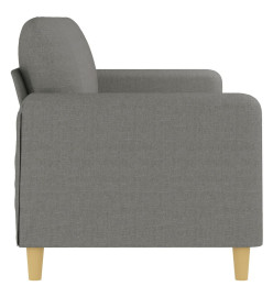 Canapé à 3 places Gris foncé 210 cm Tissu