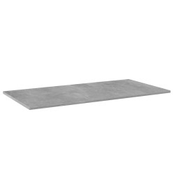 Panneaux de bibliothèque 4 pcs Gris béton 80x20x1,5cm Aggloméré