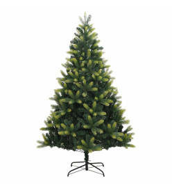 Sapin de Noël artificiel articulé 300 LED et boules 210 cm