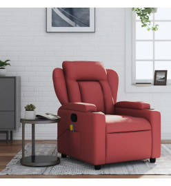 Fauteuil de massage inclinable Rouge bordeaux Similicuir