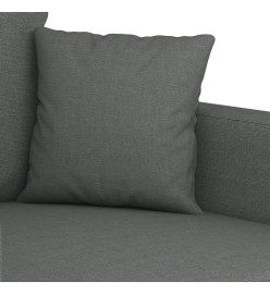 Canapé à 3 places Gris foncé 180 cm Tissu