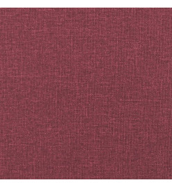 Ensemble de canapés 3 pcs avec coussins Rouge bordeaux Tissu