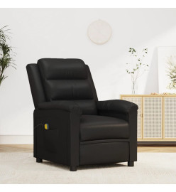 Fauteuil de massage Noir Similicuir