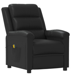 Fauteuil de massage Noir Similicuir