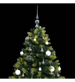 Sapin de Noël artificiel articulé 300 LED et boules 240 cm