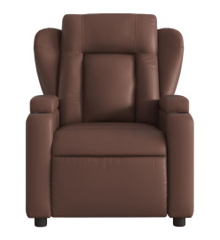 Fauteuil de massage inclinable Marron Similicuir