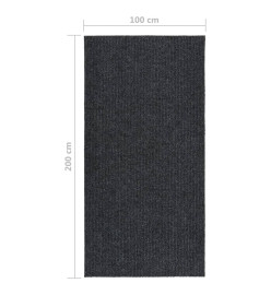 Tapis 100x200 cm Anthracite