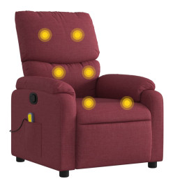 Fauteuil de massage inclinable Rouge bordeaux Tissu