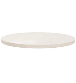 Dessus de table Blanc Ø60x2,5 cm Bois de pin massif