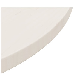 Dessus de table Blanc Ø60x2,5 cm Bois de pin massif