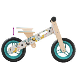 Vélo d'équilibre pour enfants imprimé bleu