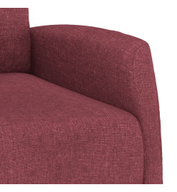 Fauteuil inclinable électrique Rouge bordeaux Tissu