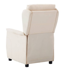 Fauteuil inclinable Crème Tissu