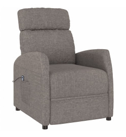 Fauteuil inclinable électrique Taupe Tissu