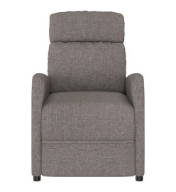 Fauteuil inclinable électrique Taupe Tissu