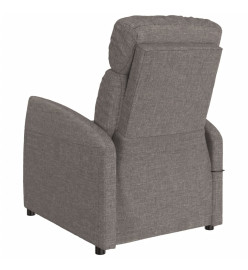 Fauteuil inclinable électrique Taupe Tissu