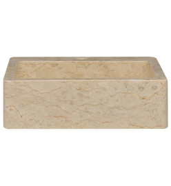 Lavabo Crème 40x40x12 cm Marbre