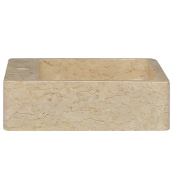 Lavabo Crème 40x40x12 cm Marbre