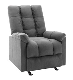 Fauteuil inclinable Gris clair Tissu