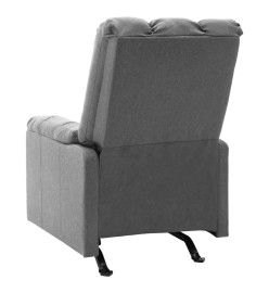 Fauteuil inclinable Gris clair Tissu