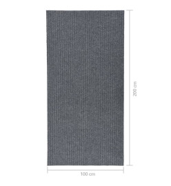 Tapis 100x200 cm Gris