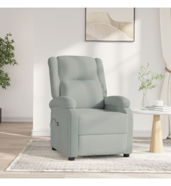 Fauteuil inclinable électrique gris clair velours