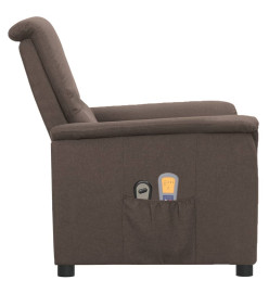 Fauteuil électrique de massage Taupe Tissu