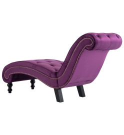 Chaise longue Velours Violet