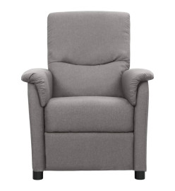 Fauteuil électrique de massage Gris clair Tissu